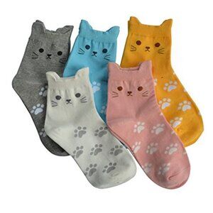 Womens Cat Socks Cute Animal Socks Cat Gifts Funny Novelty Socks for Women